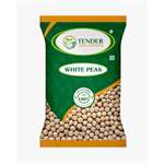 TENDER AGRO PRODUCTS White Peas Whole Safed, 1 kg
